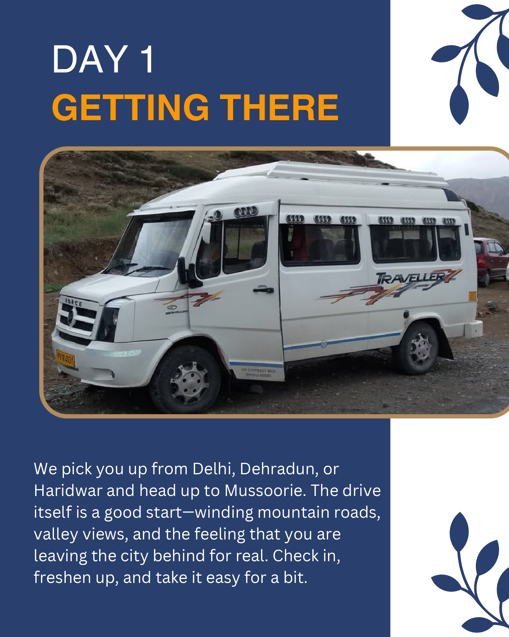 Mussoorie holiday package inclusions